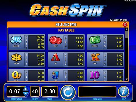 Cash Spins 243 Sportingbet
